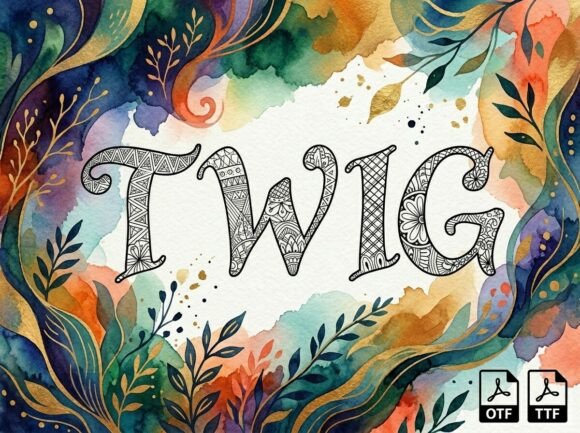 Discover the Artistic Soul of the Twig Display Typeface