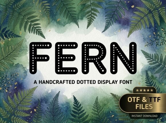 Fern: A Display Typeface for Bold and Artistic Projects