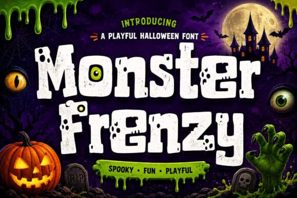Unleash Monster Frenzy for Playfully Spooky Halloween Designs
